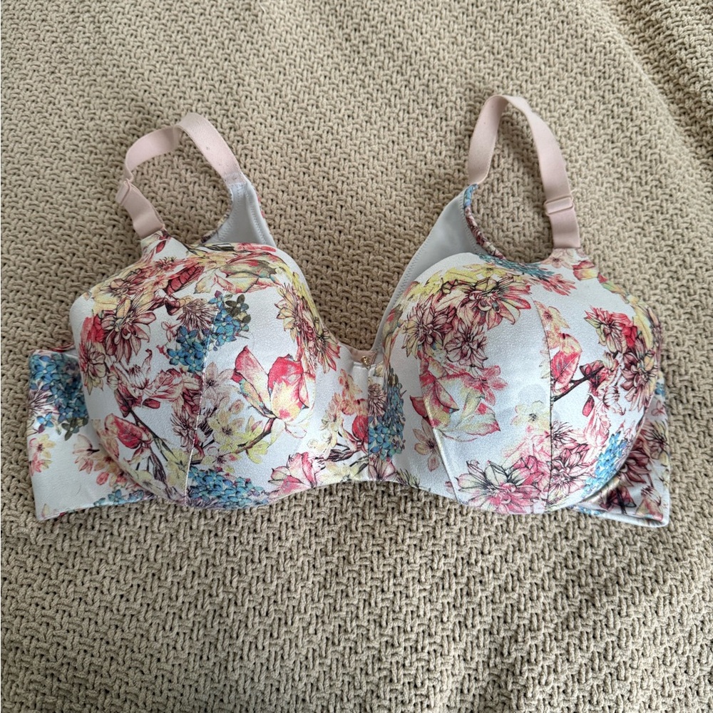 Floral Print Cacique Lane Bryant Balconette Bra